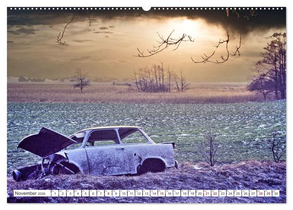 Produktbild: Trabi-Land DDR (hochwertiger Premium Wandkalender 2026 DIN A2 quer), Kunstdruck in Hochglanz