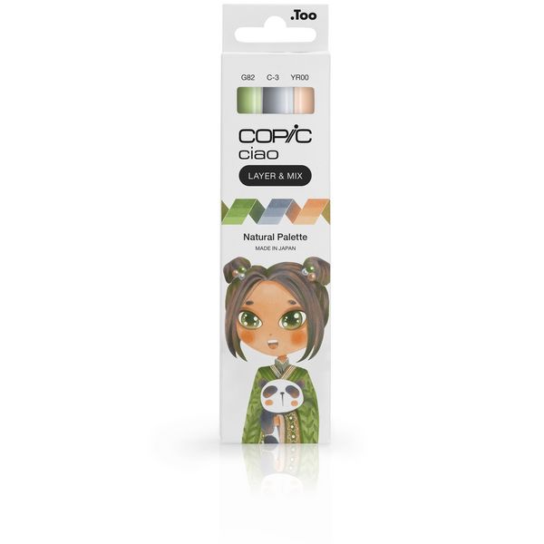 Produktbild: Copic Marker Set Ciao LAYER&MIX Natural Palette 3 St&uuml;ck Faltschachtel