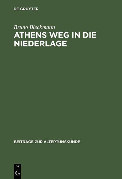 Produktbild: Athens Weg in die Niederlage