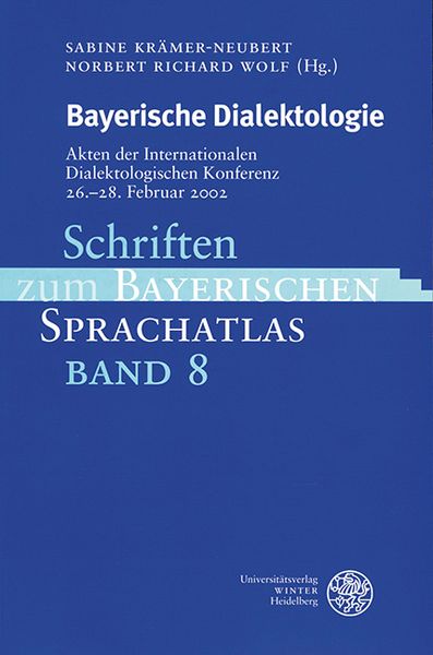 Produktbild: Bayerische Dialektologie