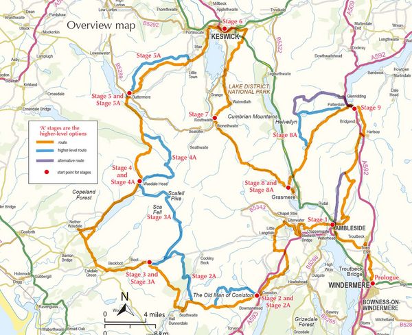 Produktbild: Walking the Tour of the Lake District