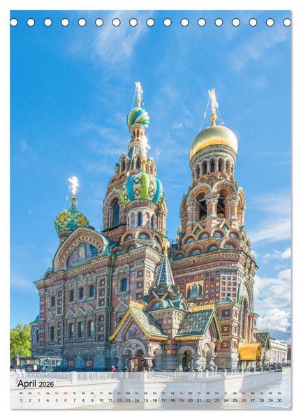 Produktbild: St. Petersburg - Russische Ostseemetropole (Tischkalender 2026 DIN A5 hoch), CALVENDO Monatskalender