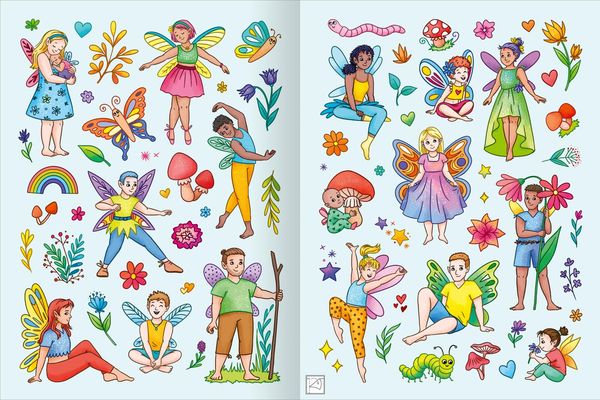Produktbild: Mein schillerndes Stickerheft &ndash; Fantastische Feenwelt