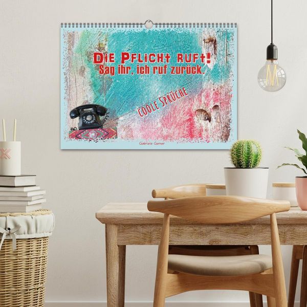 Produktbild: Die Pflicht ruft! Sag ihr, ich ruf zur&uuml;ck. (Wandkalender 2026 DIN A3 quer), CALVENDO Monatskalender