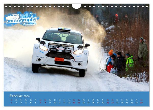 Produktbild: WRC Schweden White Open 2026 (Wandkalender 2026 DIN A4 quer), CALVENDO Monatskalender