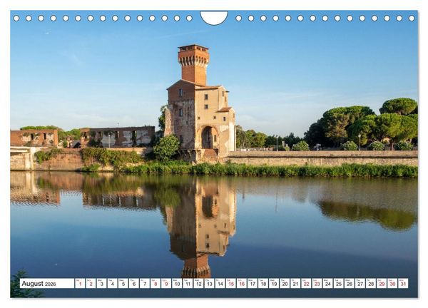 Produktbild: Tuscan cities on the road - Travel along the Florence-Pisa-Livorno freeway (Wall Calendar 2026 DIN A4 landscape), CALVENDO 12 Month Wall Calendar