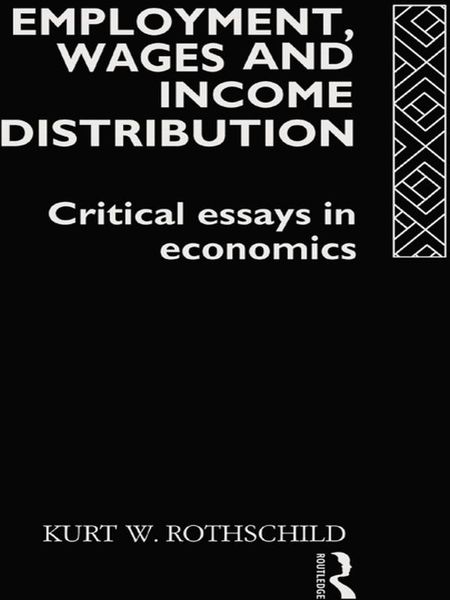 Produktbild: Employment, Wages and Income Distribution
