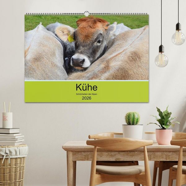 Produktbild: K&uuml;he - Sch&ouml;nheiten der Alpen (Wandkalender 2026 DIN A2 quer), CALVENDO Monatskalender