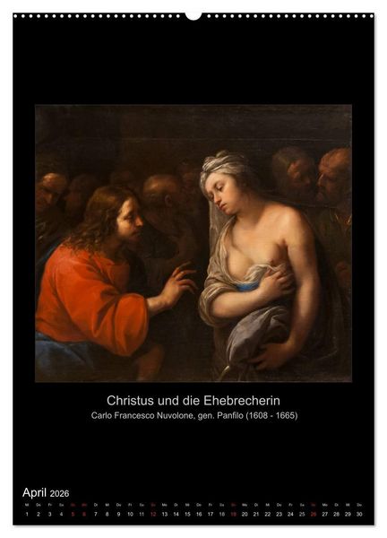 Produktbild: Jesus Christus - Das Leben Christi auf Gem&auml;lden der alten Meister (hochwertiger Premium Wandkalender 2026 DIN A2 hoch), Kunstdruck in Hochglanz