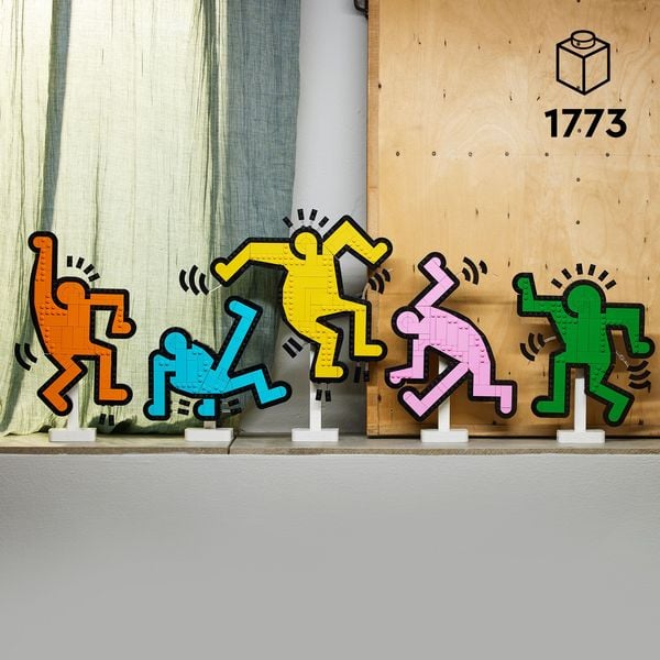 LEGO Art Keith Haring – Tanzende Figuren 31216 - Deko-Set für Erwachsene