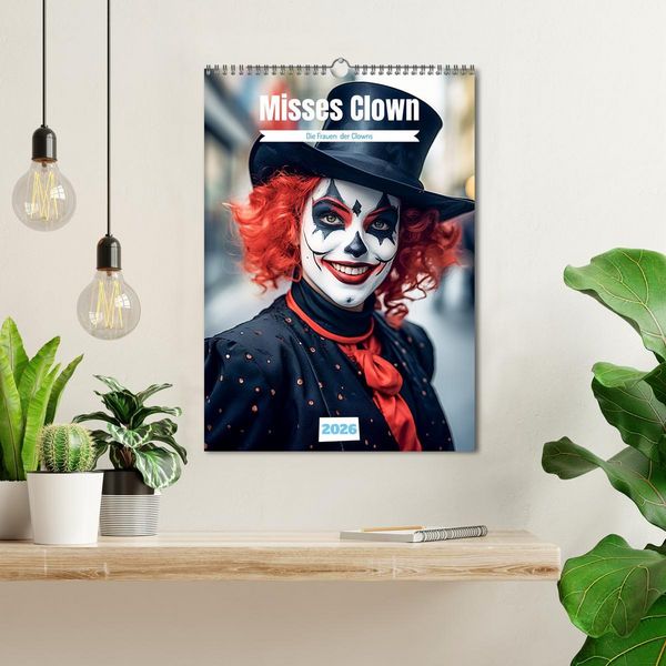 Produktbild: Misses Clown (Wandkalender 2026 DIN A3 hoch), CALVENDO Monatskalender