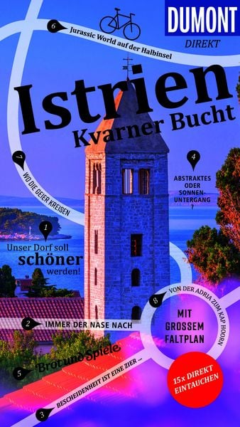 DUMONT direkt Reiseführer Istrien, Kvarner Bucht, Taschenbuch von Daniela Schetar, MairDuMont, 978-3-616-00178-4