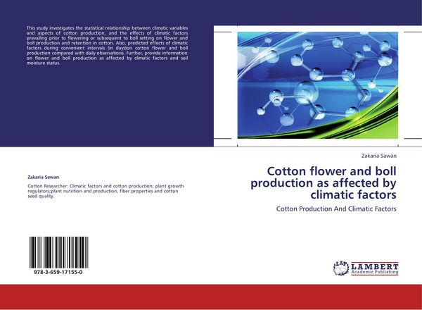 Produktbild: Cotton flower and boll production as affected by climatic factors