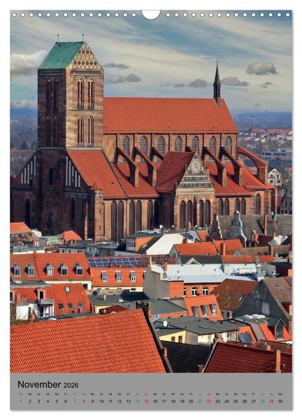 Produktbild: Wismar - Stadtspaziergang (Wandkalender 2026 DIN A3 hoch), CALVENDO Monatskalender