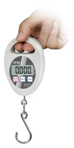 Produktbild: Kern H&auml;ngewaage HDB 10K10N W&auml;gebereich (max.) 10 kg Ablesbarkeit 10 g batteriebetrieben Wei&szlig;