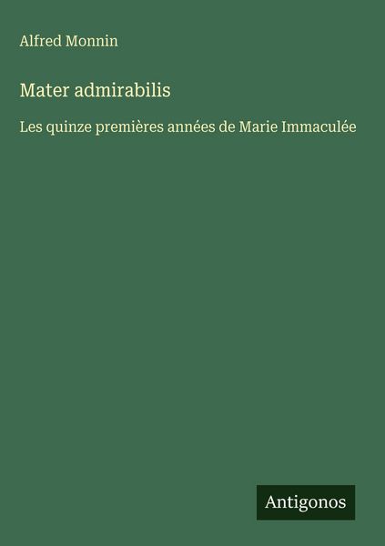 Produktbild: Mater admirabilis