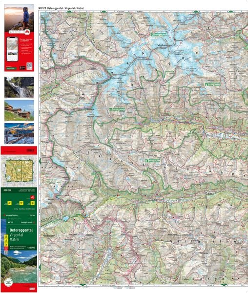 Defereggental, Wander-, Rad- und Freizeitkarte 1:50.000, freytag & berndt, WK 123