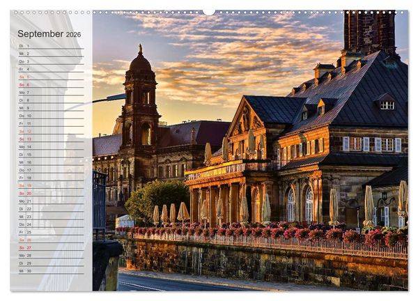 Produktbild: Wundersch&ouml;nes Dresden (Wandkalender 2026 DIN A2 quer), CALVENDO Monatskalender