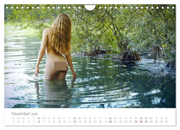 Produktbild: Wasser und Nymphen - Akt am Wasser (Wandkalender 2026 DIN A4 quer), CALVENDO Monatskalender
