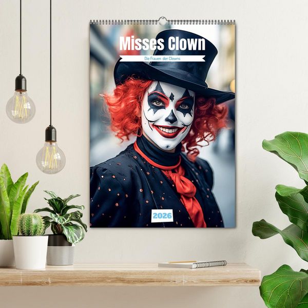 Produktbild: Misses Clown (Wandkalender 2026 DIN A2 hoch), CALVENDO Monatskalender