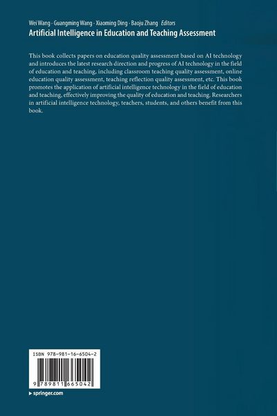 Produktbild: Artificial Intelligence in Education and Teaching Assessment