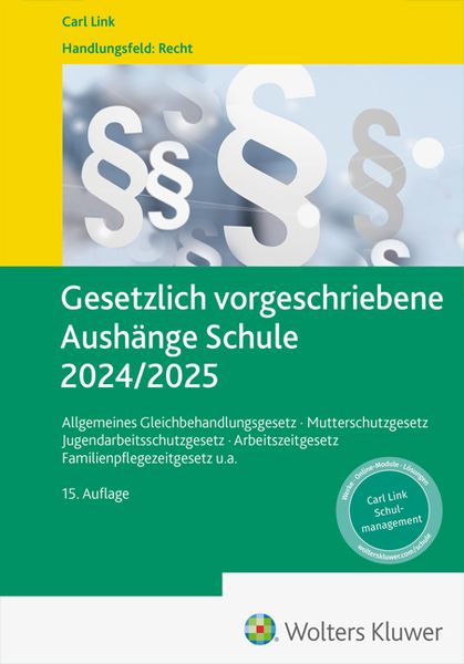 Produktbild: Gesetzlich vorgeschriebene Aush&auml;nge Schule 2024 / 2025