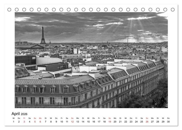 Produktbild: Paris vive la m&eacute;tropole (Tischkalender 2026 DIN A5 quer), CALVENDO Monatskalender