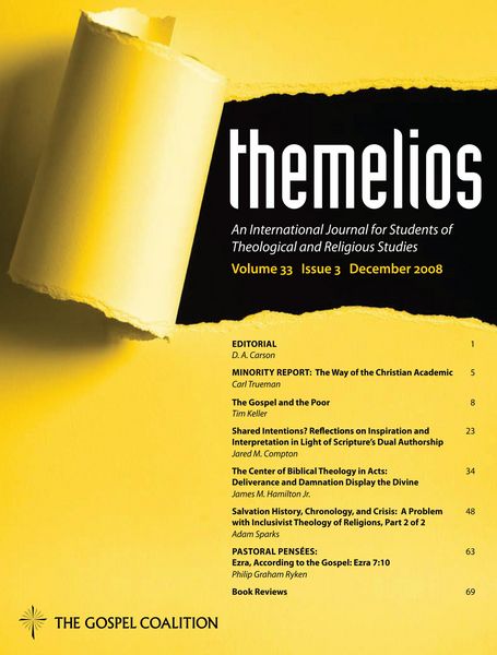 Produktbild: Themelios, Volume 33, Issue 3