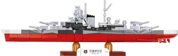 Produktbild: COBI Historical Collection 4853 - Battleship Tirpitz, WWII, Bausatz 1:700, 593 Klemmbausteine