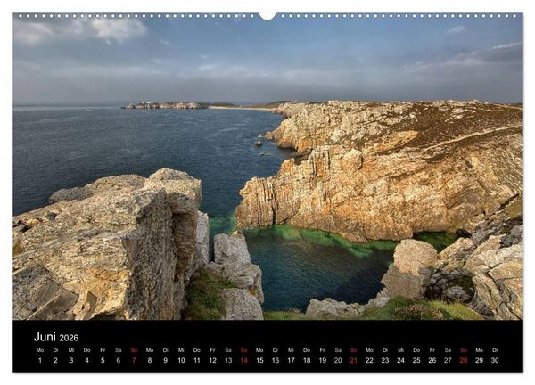 Produktbild: Bretagne entlang der K&uuml;ste (hochwertiger Premium Wandkalender 2026 DIN A2 quer), Kunstdruck in Hochglanz