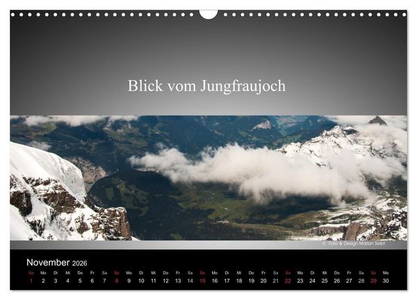 Produktbild: Panorama Schweiz (Wandkalender 2026 DIN A3 quer), CALVENDO Monatskalender