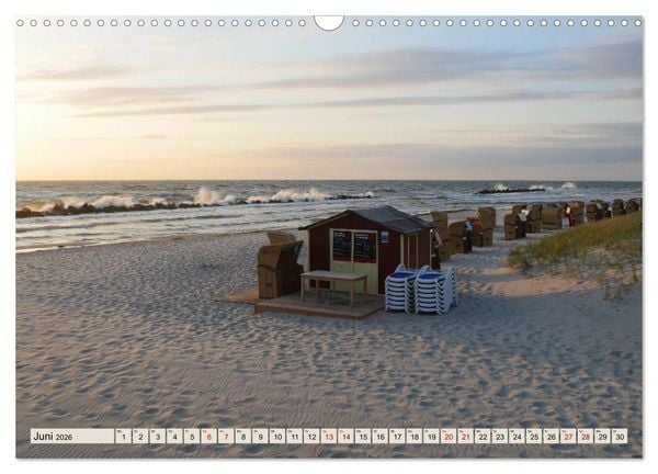 Produktbild: Ostseebad Wustrow K&uuml;stenimpressionen (Wandkalender 2026 DIN A3 quer), CALVENDO Monatskalender