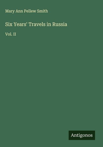 Produktbild: Six Years' Travels in Russia