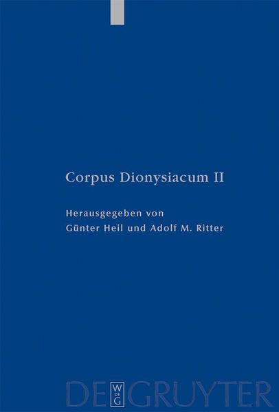 Produktbild: Pseudo-Dionysius Areopagita. De Coelesti Hierarchia, De Ecclesiastica Hierarchia, De Mystica Theologia, Epistulae