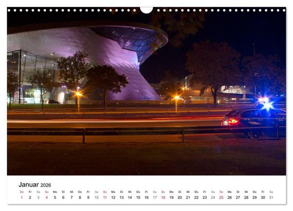 Produktbild: Nachts in M&uuml;nchen (Wandkalender 2026 DIN A3 quer), CALVENDO Monatskalender