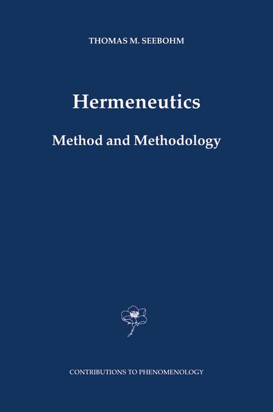Produktbild: Hermeneutics. Method and Methodology