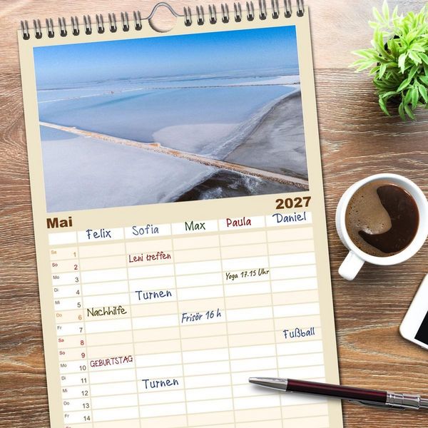 Produktbild: Familienplaner 2027 - Landschaften der T&uuml;rkei mit 5 Spalten (Wandkalender, 21 x 45 cm) CALVENDO