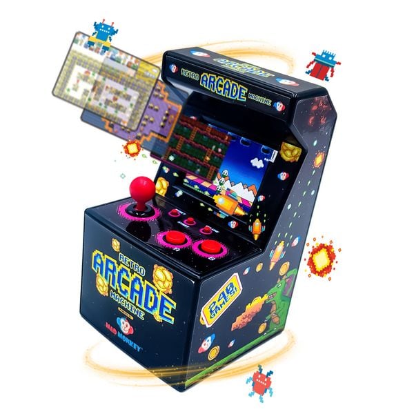 Produktbild: Mad Monkey Retro Mini Arcade 240x 8-Bit Spiele