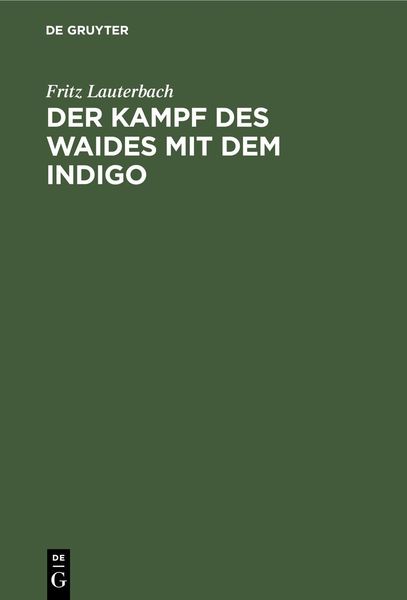 Produktbild: Der Kampf des Waides mit dem Indigo
