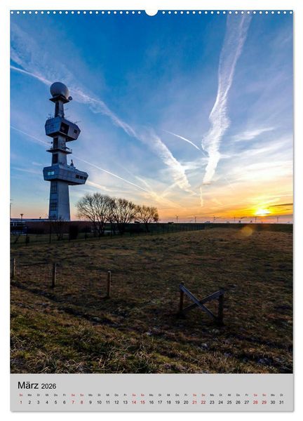 Produktbild: Leuchtt&uuml;rme an der Nordsee (Wandkalender 2026 DIN A2 hoch), CALVENDO Monatskalender