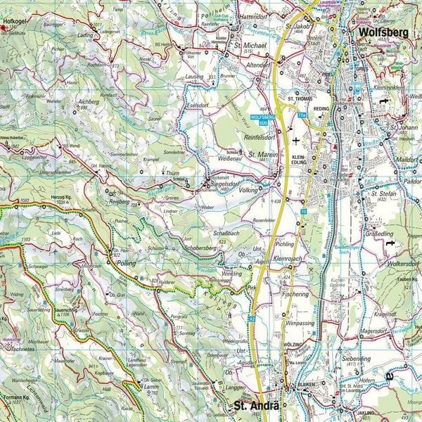 Produktbild: freytag & berndt Wanderkarte Saualpe, Region Lavanttal - Koralpe - Region Schilcherland 1:50.000