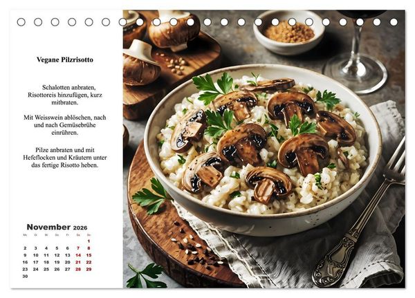Produktbild: Green Delights - Ein Jahr voller veganer Gen&uuml;sse (Tischkalender 2026 DIN A5 quer), CALVENDO Monatskalender