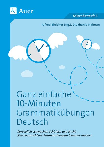 Produktbild: Ganz einfache 10-Minuten-Grammatik&uuml;bungen Deutsch