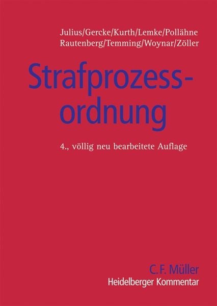 Produktbild: Strafprozessordnung