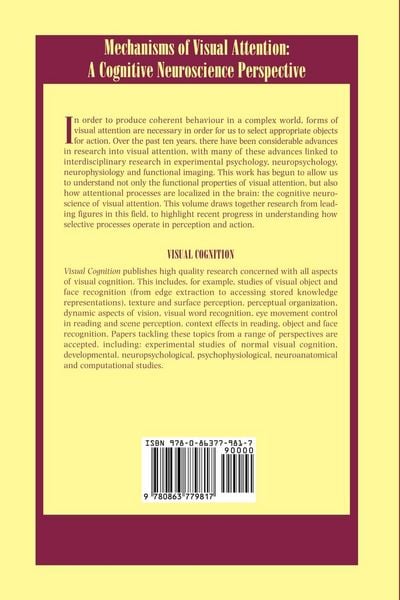 Produktbild: Mechanisms Of Visual Attention