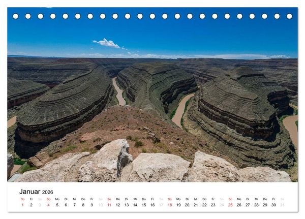 Produktbild: Nationalparks in Utah (Tischkalender 2026 DIN A5 quer), CALVENDO Monatskalender