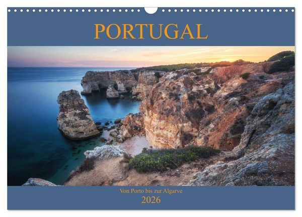 Produktbild: Portugal - Von Porto bis zur Algarve (Wandkalender 2026 DIN A3 quer), CALVENDO Monatskalender