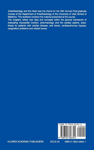 Produktbild: Anesthesiology and the Heart