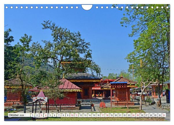 Produktbild: POKHARA und SARANGKOT (Wandkalender 2026 DIN A4 quer), CALVENDO Monatskalender