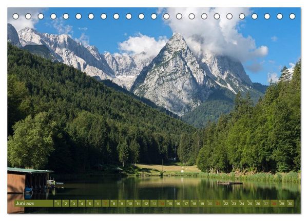 Produktbild: Rund um die Zugspitze (Tischkalender 2026 DIN A5 quer), CALVENDO Monatskalender